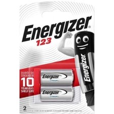 Pile CR123 Lithium 3V lot de 2