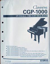 Yamaha CGP-1000 Clavinova Digital Piano Original Overall Circuit Diagram Sheets.