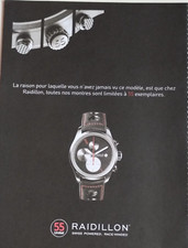 RAIDILLON vintage Print Ad !! " THE BEST AUTOMATIC WATCH "
