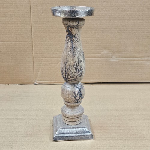 Chandelier bois avec pied - chandelier,