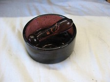 Very nice pestle mortar in Biot bubble glassware purple color