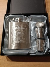 Coffret Flasque Jack Daniel's spiritueux et whisky 200 ml avec 2 tasses Neuf