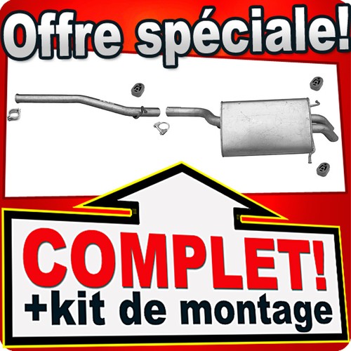 Ligne pot échappement - ligne, d'échappement