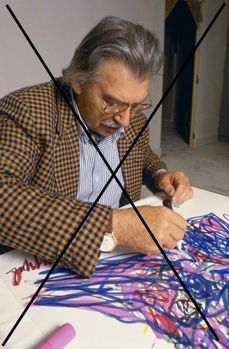 Photo karel appel 1988 - de,