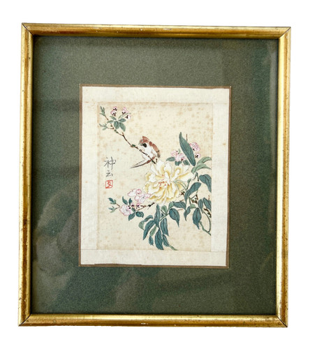 Peinture sur soie japonaise