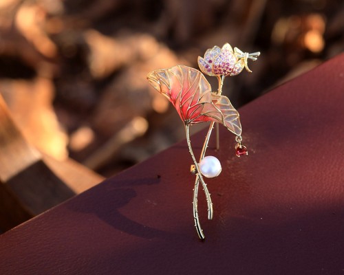 Broche art nouveau fleur - nouveau,