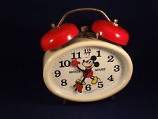 Ancien jouet réveil enfant Mickey Mouse Germany logo Lion Walt Disney Bradley