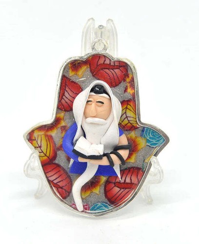 Figurine hamsa hand fimo - hamsa,