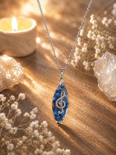 Collier orgonite cyanite et - en,