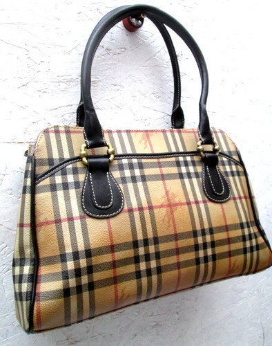 Burberry sac main cuir - à,