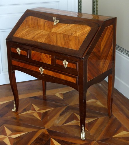 Bureau pente marqueterie - bureau,