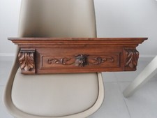 ANTIQUE SOLID WOOD FRONTON CARVING ANTIQUE FURNITURE FRENCH WOOD PEDIMENT