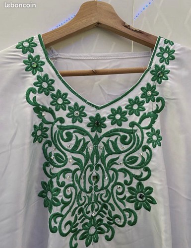 Caftan marocain blanc - caftan,