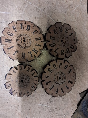 Rare roues chiffres - chiffres, et