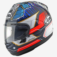 Casque Moto Intégral Arai RX-7 V EVO Pedrosa Shogun Bleu Brillant AR2996PS