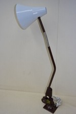 1 X Ancienne VEB DDR Lampe de Bureau Bauhaus Design Métal Rohrgelenkleuchte