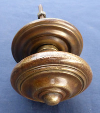 Poignée rosace ronde laiton Carré de 6 Porte entrée diamètre 7,5 & 8 cm Ancienne