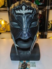 WWE Rey Mysterio Black Pro-grade Mask - Leather-look Material