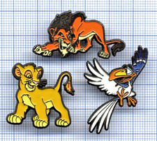 Lot de 3 Pin's SEDESMA Disney