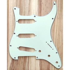 Pickguard Mint green SSS 3 ply 11 trous style Stratocaster post 72