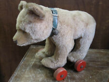 *STEIFF* TEDDY BEAR - TOY WITH WHEELS - 1930s - Teddy Bear - RARE!
