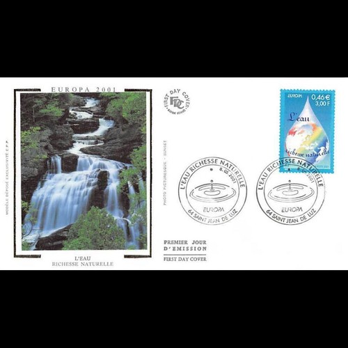 Fdc soie europa l - soie, l'eau