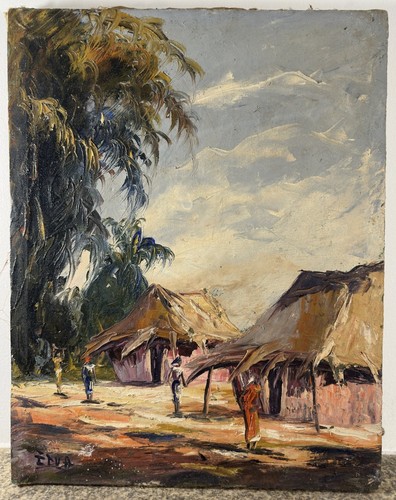 Huile sur toile signée - ,