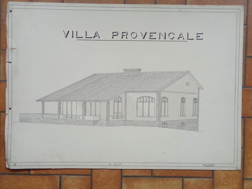 Plans architecte anciens - d'architecte,