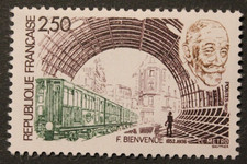 Timbre - FRANCE - Fulgence BIENVENUE / Le Métro - Neuf** - YT2452 - 1987