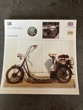 CARTE FICHE MOTO collection ATLAS ABC 125 CM3 SKOOTAMOTA