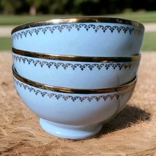 3 Bols Anciens Porcelaine De