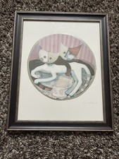 Rosina Wachtmeister Cats Framed Signed Print