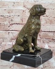 Sculpture En Bronze De Chien