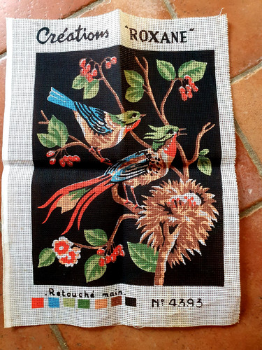 Ancien canevas broder - ancien,