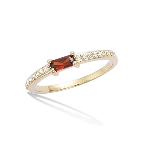 Bague zirconium oxyde - , grenat