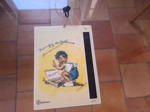Plaque mangez des gateaux - des,