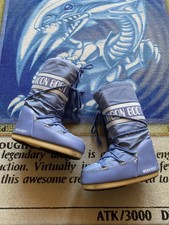 Moon Boots Icon Glance Nylon Boots Blue White Women’s US 3, 5/6 EU 35/38 Snow