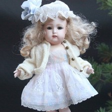 Robe de poupée ancienne avec aspersoirs pour 30-35cm Bleuette JUMEAU Doll Dress