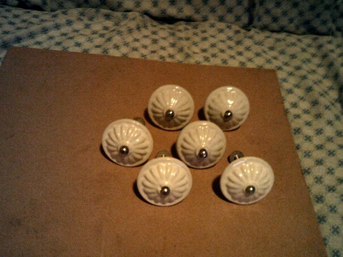 Boutons blancs anciens en - 6,