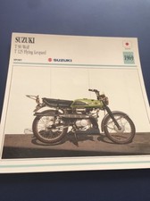 Suzuki T90 Wolf T125 Flying Léopard 1969 T 90 125   Carte moto Collection Atlas