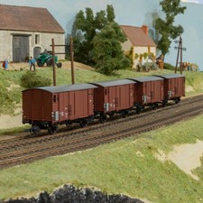 Brawa 47836 Lot de 4 wagons