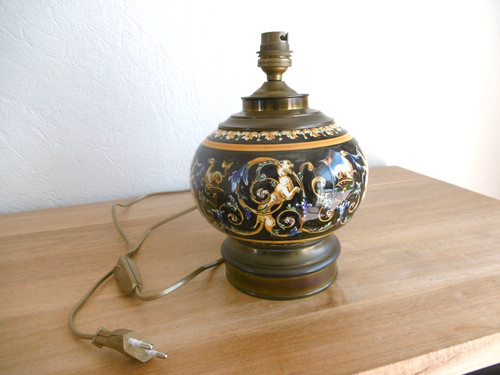 Pied lampe faience gien - lampe,