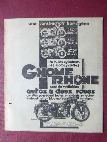 1935 pub gnome - pub, gnome-rhone