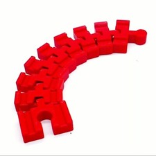 Rouge Flexible Piste pour Brio Lillabo Bigjigs Ikea Jouet Bois Train Voies