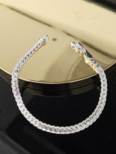 Bracelet serpent boa argent - bracelet, en