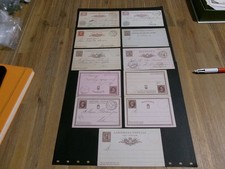 9 Entiers Postaux d'Italie