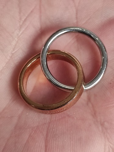 Bague calvin klein plaqué - klein,