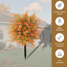 Plantes artificielles de jardin en eucalyptus sur piquet pour terrasse