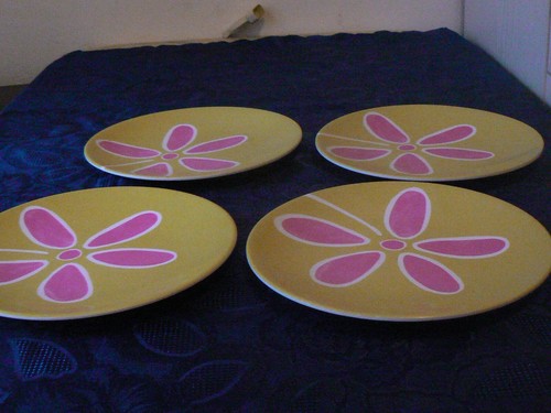 Anciennes assiettes plates - anciennes,
