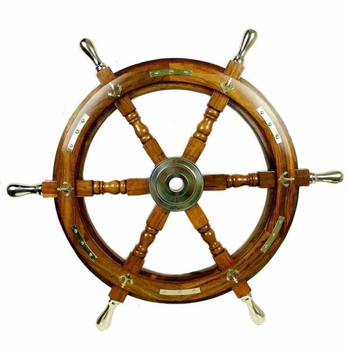 Volant bois ancien - volant,